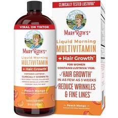 Whey Proteins Vitamins & Supplements MaryRuth Organics Multivitamin Multimineral Supplement for Women + Hair Growth - Peach Mango