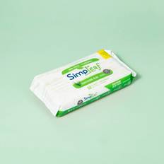 Simpleaf Brands Flushable Wipes, 50 Count, Aloe Vera 50-pack
