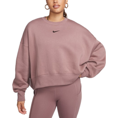 Sweatshirts - Women Sweaters Nike Sportswear Phoenix Fleece Women's Over Oversized Crew-Neck Sweatshirt - Smokey Mauve/Black