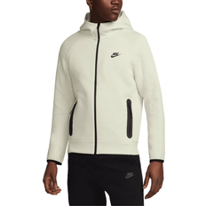 Nike tech fleece hoodie white Nike Men's Sportswear Tech Fleece Windrunner Full Zip Hoodie - Sea Glass/Black