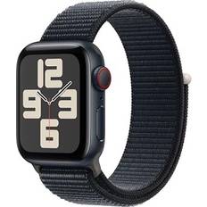 Apple Watch SE GPS + Cellular Aluminum Adjustable Strap Midnight Sport Loop Midnight Case 40mm