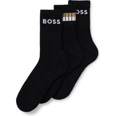Hugo Boss Damen Socken Hugo Boss Socken, 3er-Pack, Logo-Details, für Damen, schwarz, 39-42