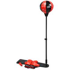 Punching Bags Costway Kids Punching Bag with Adjustable Stand and Boxing Gloves