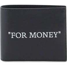 Wallets & Key Holders on sale Off-White Portemonnaie mit "For Money"-Print - - Kalbsleder/Polyester/Acryl/Viskose/Baumwolle - Einheitsgröße