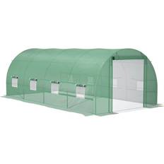 OutSunny Greenhouses OutSunny 20' Walk-In Tunnel Greenhouse, Large Garden Hot House Kit