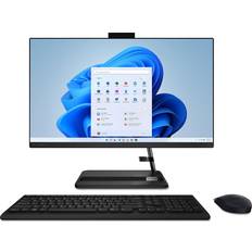 Desktop Computers Lenovo IdeaCentre AIO 3-2022- All-in-One Desktop - 23.8" FHD Touch Display - HD 720p Camera - Windows 11 Home - 8GB Memory - 512GB Storage - AMD Ryzen 5 5625U - Black - Mouse & Keyboard Included