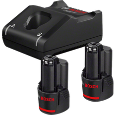 Bosch Batterier Batterier & Ladere Bosch 2 GBA 12V 3.0Ah + GAL 12V-40 Professional