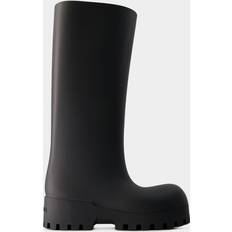 Rain Boots Balenciaga Bulldozer Boots Leather Black black