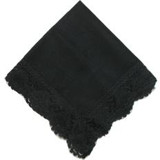 Damen - Schwarz Einstecktücher CTM Women's Twilight Beauty Black Lace Handkerchief, Grey