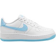 Sport Shoes Nike Air Force 1 GS - White/White/Aquarius Blue