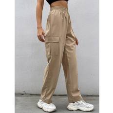 Shein Cargo Pants - Women Shein Flap Pocket Cargo Trousers