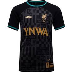 Sports Fan Apparel Nike LeBron x Liverpool F.C. Stadium Older Kids' Dri-FIT Replica Football Shirt Black