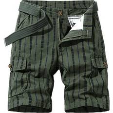 Xihbxyly Mens Shorts Cargo Shorts for Men Cargo Shorts for Men Stretch Waist Cotton Hiking Short Casual Solid Zipper Button Pockets Cropped Cargo Shorts Amazon Prime My Order