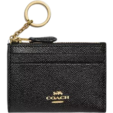Keychains Wallets & Key Holders Coach Mini Skinny Id Case - Gold/Black