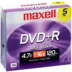 Maxell DVD R 4.7 GB 16x 5-Pack Jewel Case