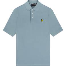 Lyle & Scott Kid's Plain Polo Shirt - Slate Blue