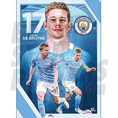 Manchester City FC Sports Fan Products Manchester City FC 2020/21 Kevin De Bruyne A2 Action Football Poster 42"x59"