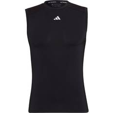 Adidas Herren Tanktops adidas Techfit Training Sleeveless T-shirt - Black