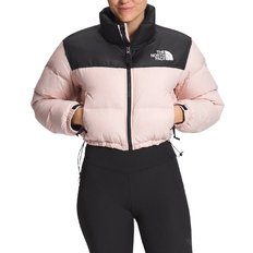 North face nuptse jacket womens The North Face Women’s Nuptse Short Jacket - Pink Moss