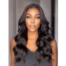 Extensions & Wigs UNice Glueless Body Wave Non Lace New U Part Wig 14 inch Natural Black