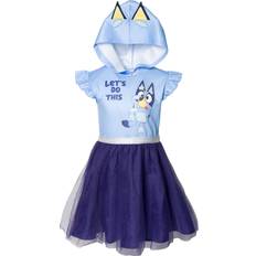 Dresses Bluey Toddler Girls Mesh Cosplay Short Sleeve Dress 2T