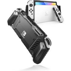 i-Blason Armorbox for Nintendo Switch OLED Case 2021, Dockable Rugged Protective Case