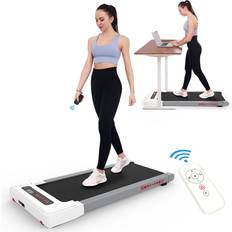 Fitness Machines OBENSKY Under Desk Treadmill with Remote, Bluetooth, and LED Display Grey