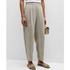 Eileen Fisher Pleated Organic Ankle Pants