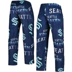 Clothing Concepts Sport Men's Deep Sea Blue Seattle Kraken Windfall Allover Microfleece Pajama Pants Deep Sea Blue