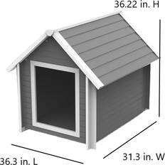New Age Pet Pets New Age Pet Style Dog House in Gray