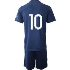 Kids Soccer Jersey FC#10 Football Uniforms FC Blue Fans Shirt Short for Boys/Youths10-11years