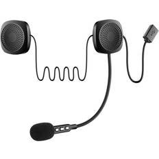 MC-utstyr 24.se Motorsykkel Bluetooth Intercom Headset med mikrofon