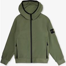 Outerwear Stone Island Kid's Patch Hooded Stretch-Woven Jacket - Musk