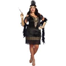 Dreamgirl Women's Swanky Flapper Costume Plus Size