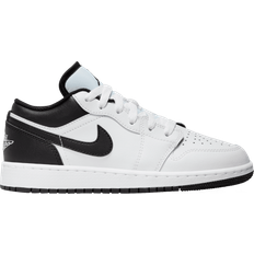 Nike Joggesko Nike Air Jordan 1 Low GS - White/White/Black