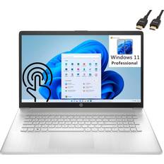 1 TB - Windows Laptops HP 2022 17 17.3" Touchscreen Laptop, Hexa-Core AMD Ryzen 5 5625U up to 4.2GHz(Beat i5-1145G7), 64GB DDR4 RAM, 2TB PCIe SSD + 1TB HDD, 802.11AC WiFi, Bluetooth 5.0, Windows 11, BROAG 64GB Flash Stylus