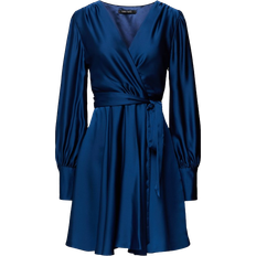 Damen - Kurze Kleider Swing Cocktail Dress - Blue