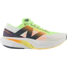 New Balance Women Running Shoes New Balance FuelCell Rebel v4 W - White/Bleached Lime Glo/Hot Mango