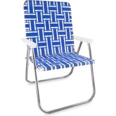 Lawn Chair USA Blue and White Stripe Magnum