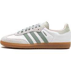 Adidas Superstar Shoes adidas Samba "Silver Green" sneakers women Rubber/Leather/Suede/Fabric White