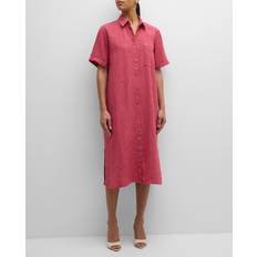 Eileen Fisher Side-Slit Organic Midi Shirtdress
