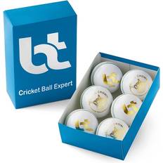 BT Cricket Ball Expert White 156g Cricket Balls 6-pack