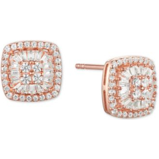 Jewelry Macy's Diamond Baguette Square Stud Earrings 1/2 ct. t.w. in 14k Gold 14k White Gold or 14k Rose Gold Rose Gold