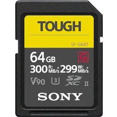 64 GB Memory Cards Sony Tough SDXC Class 10 UHS-II U3 V90 300/299MB/s 64GB