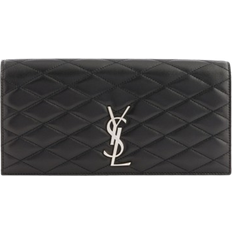 Credit Card Slots Clutches Saint Laurent Kate Quilted Leather Clutch Bag - Black