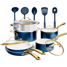 Gotham Steel Cookware Gotham Steel Natural Collection 15-Piece Ultra Performance with lid