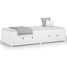 Sperrholz Sofas vidaXL Day Bed White Sofa 195.5cm Zweisitzer
