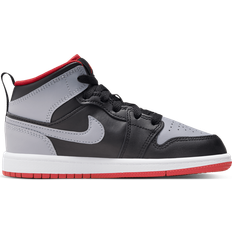 Children's Shoes Nike Jordan 1 Mid PS - Black/Fire Red/White/Cement Grey
