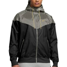 Nike Men Jackets Nike Sportswear Windrunner Men's Hooded Jacket - Black/Dark Stucco/Saturn Gold