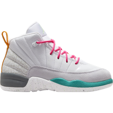 Basketball Shoes Children's Shoes Nike Air Jordan 12 Retro PS - White/Vapor Green/Photon Dust/Barely Grape/New Emerald/Infrared
